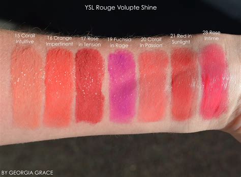 ysl volupte lipstick swatches|ysl rouge volupte shine 139.